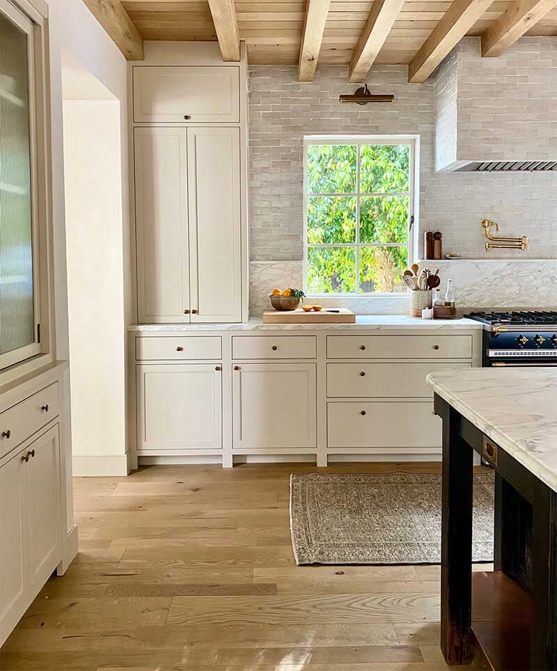 Kitchen at Amber Lewis's Belgian Farmhouse