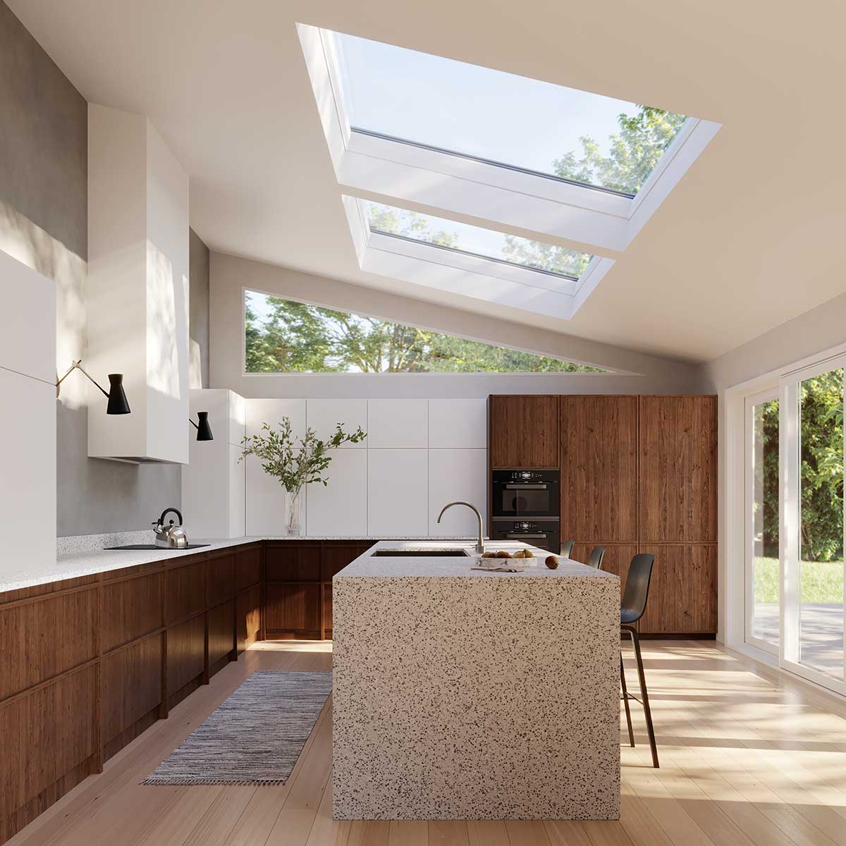 Dining area with Awaken Skylight