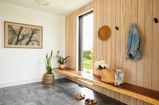 Mudroom with Marvin window