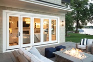 Exterior of City Home with Marvin Signature Ultimate Bi-Fold door closed door