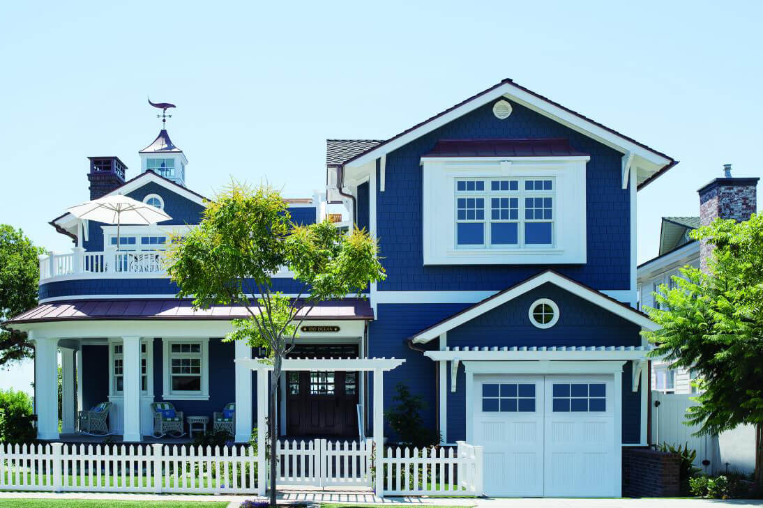 Home with coastal windows and doors