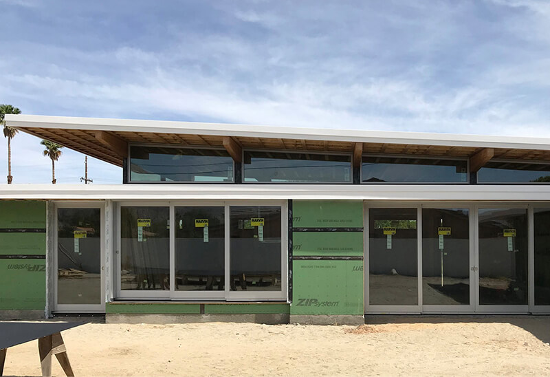 Desert house with Marvin Windows installed