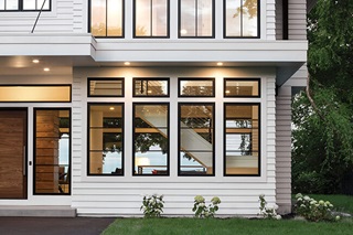 Exterior View Of White House With Marvin Elevate Casement Windows