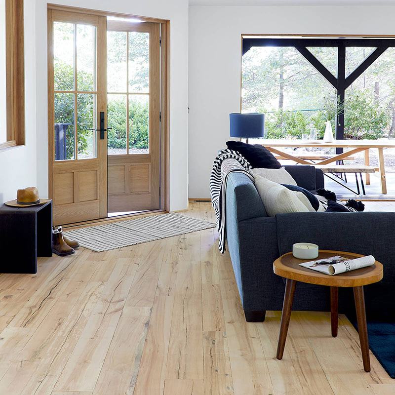 Mountain Home with white oak Marvin Signature Ultimate narrow frame picture windows