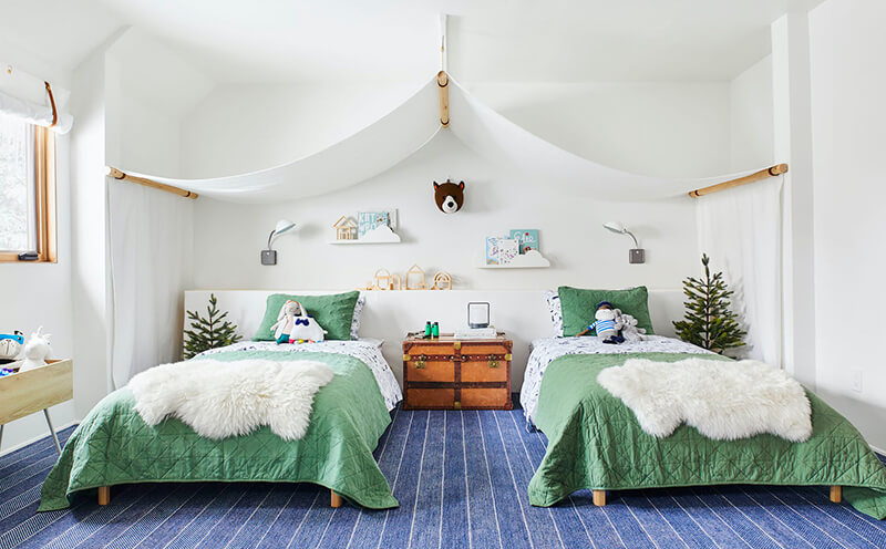 Emily Henderson's Kids Room at her Mountain Home