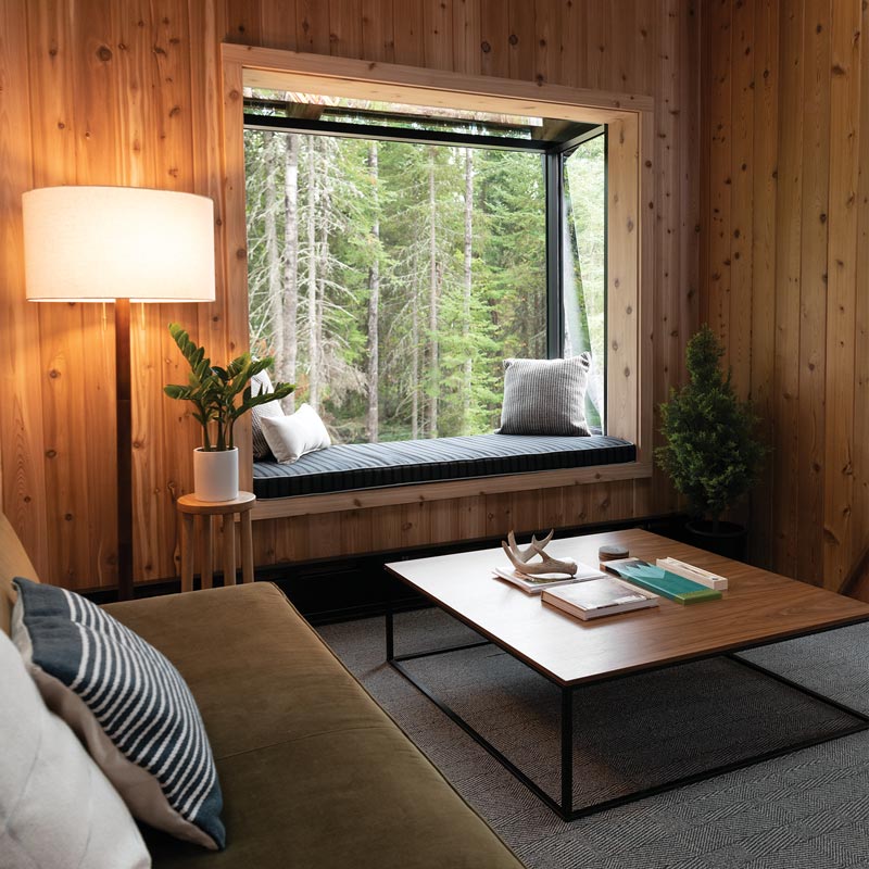Marvin Skycove in the loft of Melissa Coleman’s The Minne Stuga Northwoods cabin.