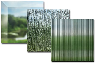 Types of decorative glass offered by Marvin for windows and doors.