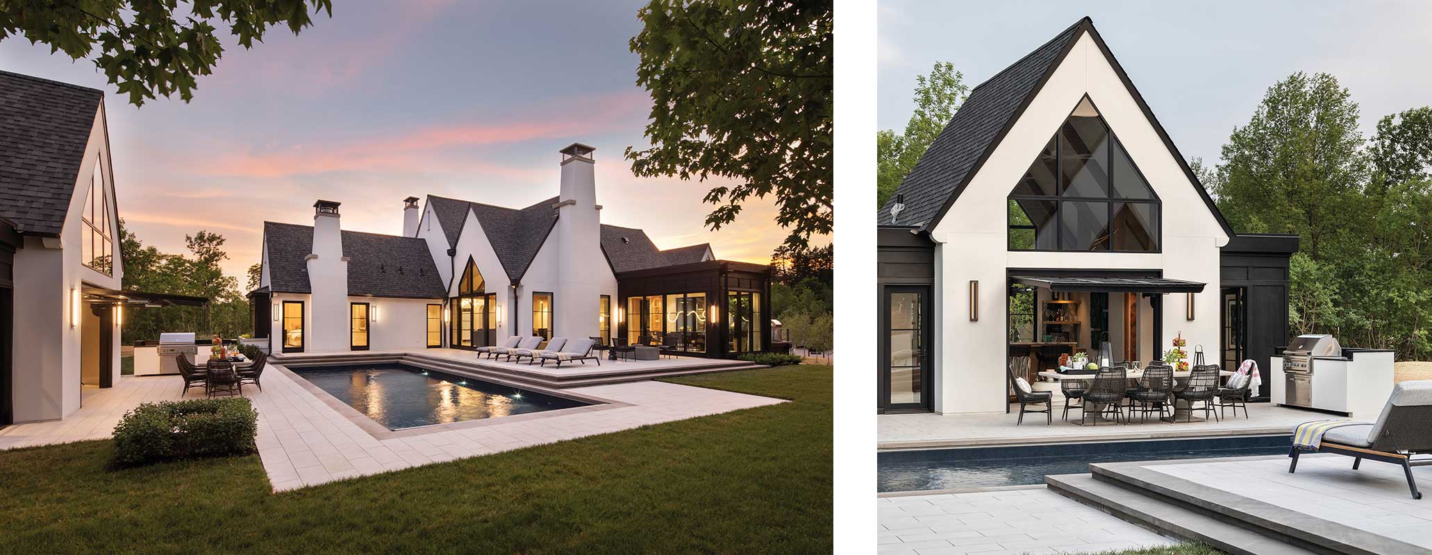 Exterior view of home with pool and Marvin Windows and Doors