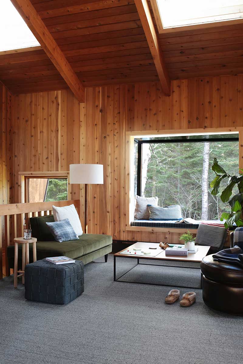 Marvin Awaken Skylights and Marvin Skycove in the second story loft of Melissa Coleman's The Minne Stuga.