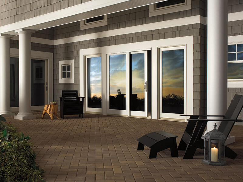 Exterior view of home with Thermoset fiberglass composite windows and doors