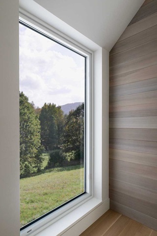 Looking out Marvin Modern Automated Casement Window