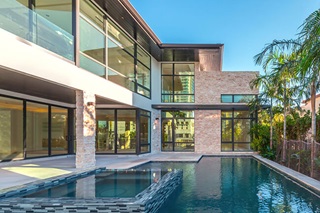 Beach home with Marvin Signature Coastline Windows and Doors