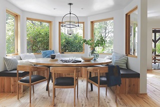 Interior of Emily Henderson Kitchen with Marvin Windows