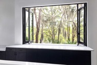 Room with Marvin Signature Coastline Bi-fold Door