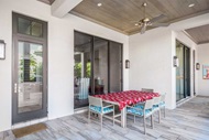 Home with Marvin Signature Coastline Multi-Slide and Outswing French Door