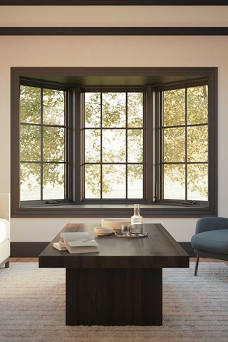 Marvin Elevate Bay Window in a living room