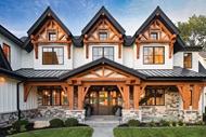 Exterior of home with Marvin Elevate Casement windows