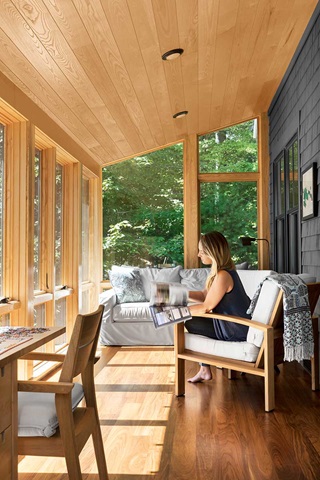Porch with Marvin Elevate Direct Glaze and Casement Windows