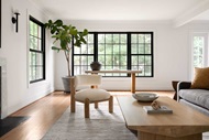Livingroom with Marvin Elevate Double Hung windows and Direct Glaze windows