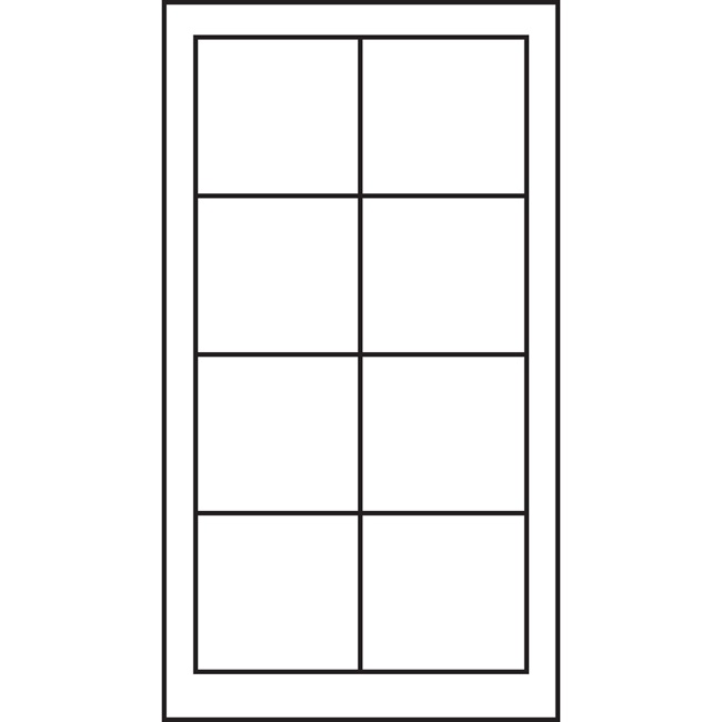Rectangular 2w4h