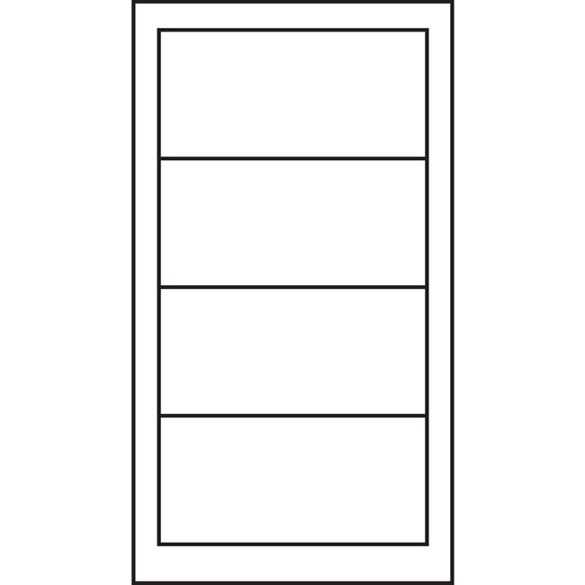 Rectangular 1w4h