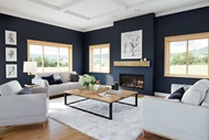 Living Room with Marvin Elevate Glider windows