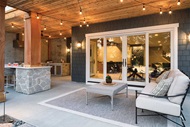 Patio of home with Marvin Elevate Sliding French Door
