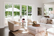 Living room with Marvin Elevate Sliding French Door and Direct Glaze windows