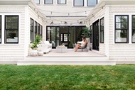 Exterior of home with Marvin Elevate Sliding French Door and Double Hung windows