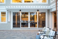 Patio with Marvin Elevate Sliding French Door