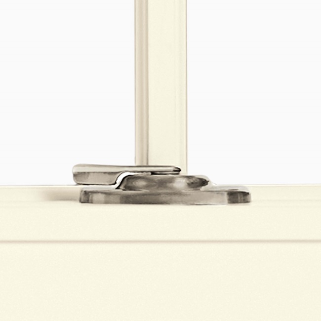 Satin Nickel Sash Lock On Double Hung