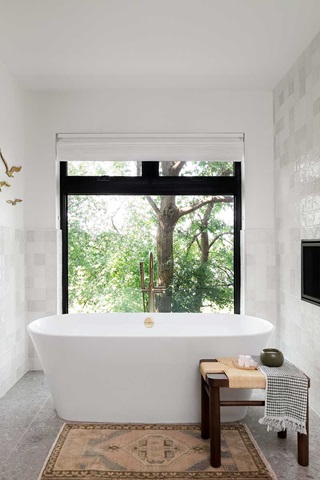 Bathroom with Marvin Essential Casement, Picture and Awning windows