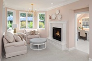Living room with Marvin Essential Casement windows