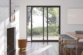 Dining room with Marvin Essential Sliding Patio Door
