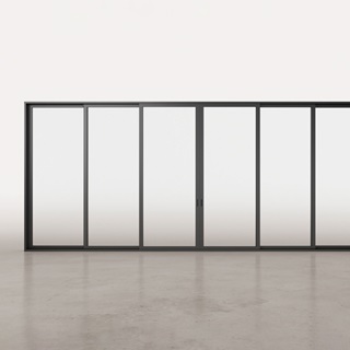 Rendering of Marvin Signature Modern Automated Multi-Slide Door