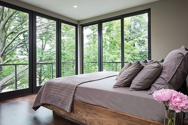 Bedroom With Elevate Sliding Patio Door