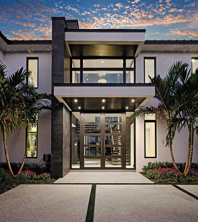 Marvin Coastline Outswing French Door Entrance System on a home in Florida.