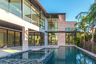 Beach home with Marvin Signature Coastline Windows and Doors