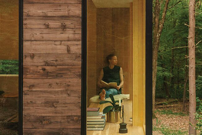 Woman sitting in room with Marvin windows