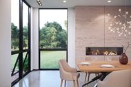 Interior of home with Marvin automated Awning windows 