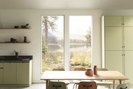 Interior of home with Marvin Modern Casement windows