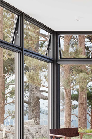 Close up of Marvin Automated Awning window
