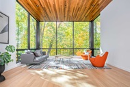 Interior of home with Marvin Modern Direct Glaze and Awning windows 