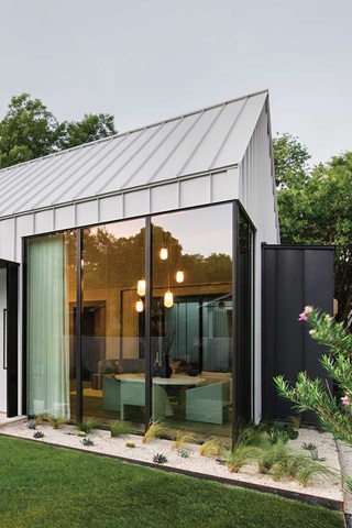 Exterior of home with Marvin Signature Modern direct glaze windows