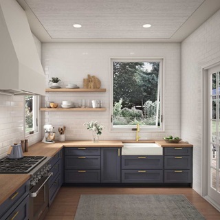 Marvin Signature Ultimate Awning Narrow Frame in a kitchen
