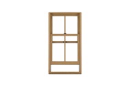Signature Ultimate Double Hung G2 Window Interior View In White Oak 