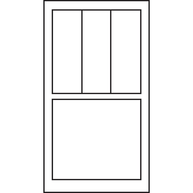 Top Sash Rectangular 3w1h