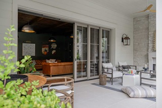 Patio with Marvin Signature Ultimate Multi Slide Door