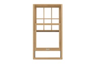 Signature Ultimate Single Hung G2 Window Interior View In White Oak