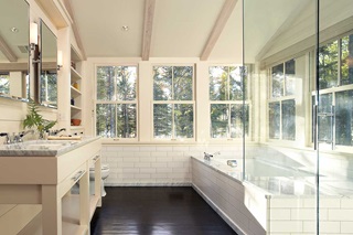 Bathroom With Signature Ultimate Wood Single Hung Windows